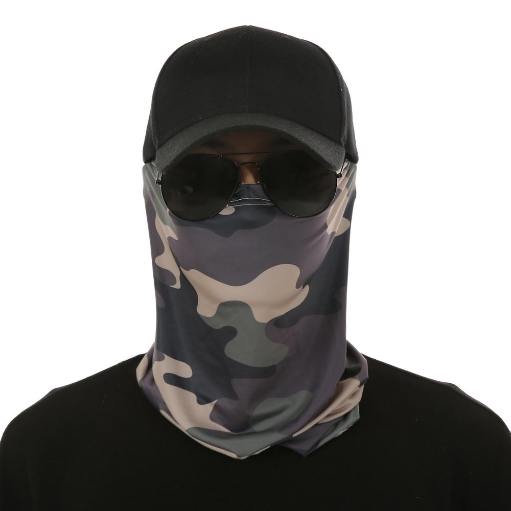 Bandana Face Mask Green Camo